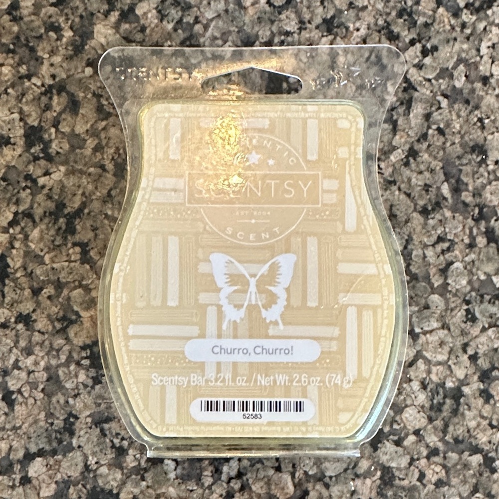 Scentsy Churro Churro Wax Bar in Cream
